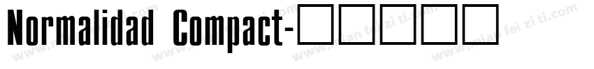 Normalidad Compact字体转换